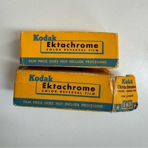 Lot 2 Rolls Vintage Kodak Ektachrome E620 E 620 Color Reversal Film expired 1959
